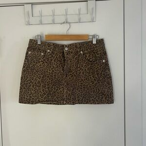 Zara Leopard Skirt